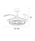 Ventilador Trio DC 72W 6480Lm 4 Aspas Blanco CCT