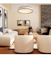 Ventilador LED Cosmos DC 72W 4 aspas 6480Lm Blanco / Haya CCT