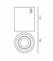 Aplique Techo Milano GU10 Blanco