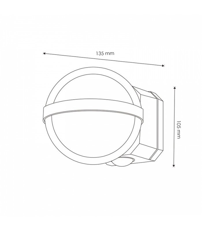 Aplique de Pared Led WORLD 10W 920Lm IP54