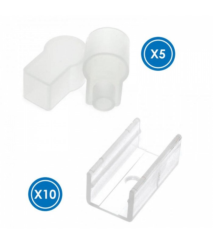 Pack Tapones y Grapas Para Tira Funda Neon Lm3977