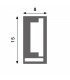 Funda de Silicona Rectanle 15X8 Para Tiras Led -20 Metros-