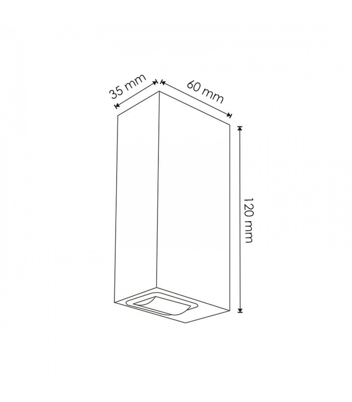 Aplique de Pared Led FALCON 6W 520Lm IP54
