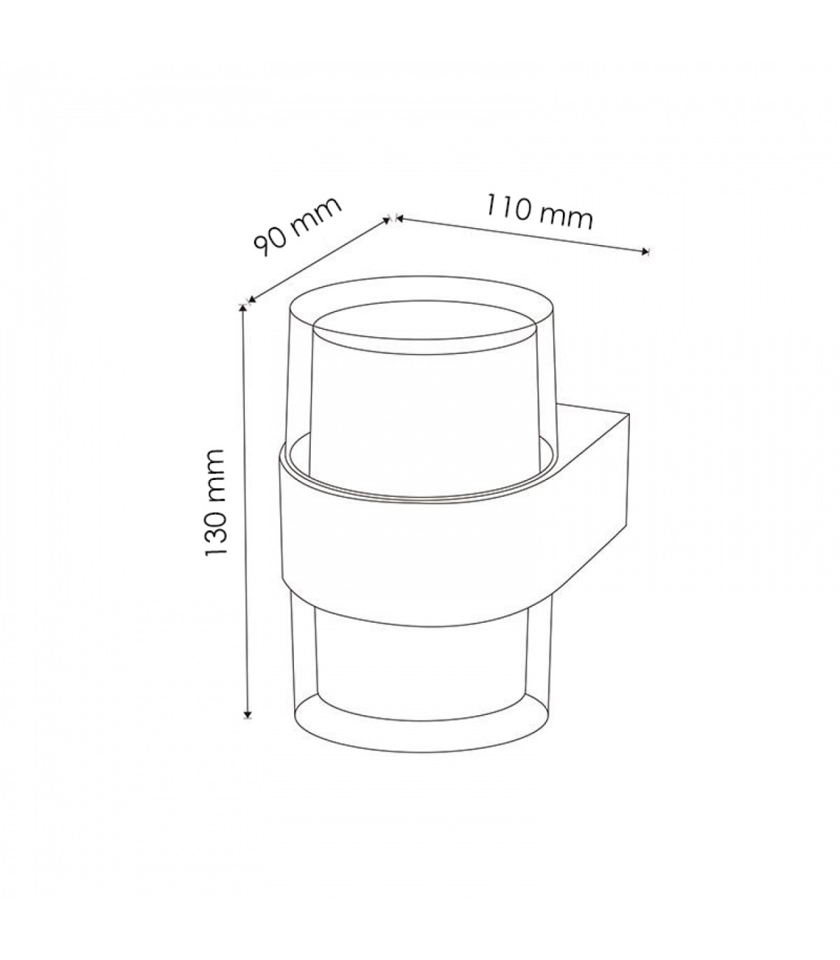 Aplique de Pared Led IAN 10W 920Lm IP54