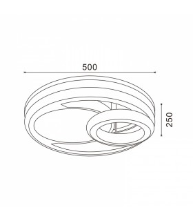 Plafón Techo Led Drip 56W 5040Lm IP20 CCT