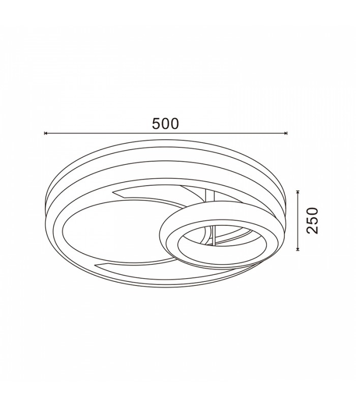 Plafón Techo Led Drip 56W 5040Lm IP20 CCT