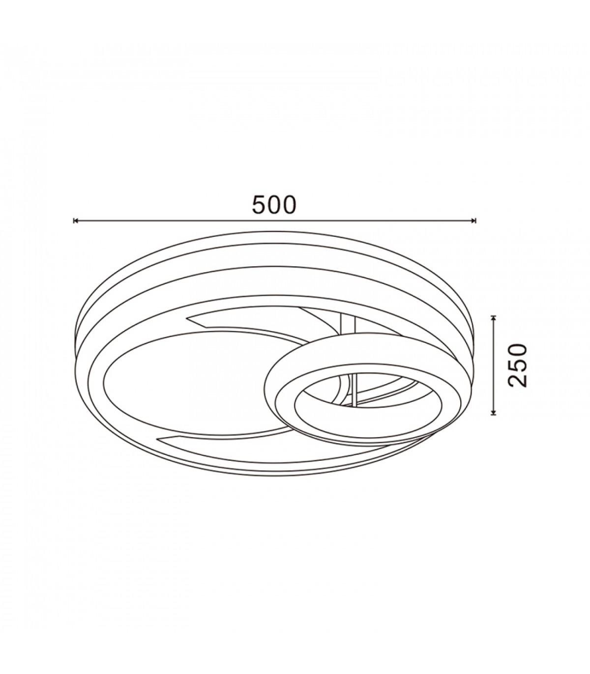 Plafón Techo Led Drip 56W 5040Lm IP20 CCT