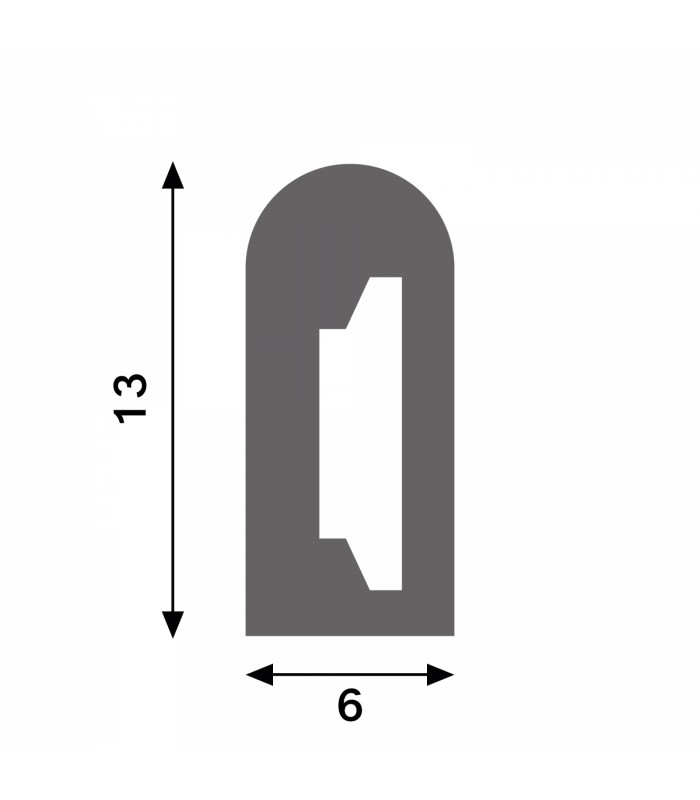 Funda de Silicona DROP 13X6 Para Tiras Led -20 Metros-