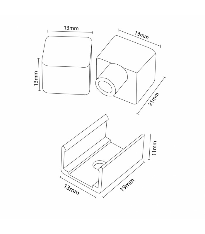 Pack Tapones y Grapas Para Tira Funda Neon Lm3973