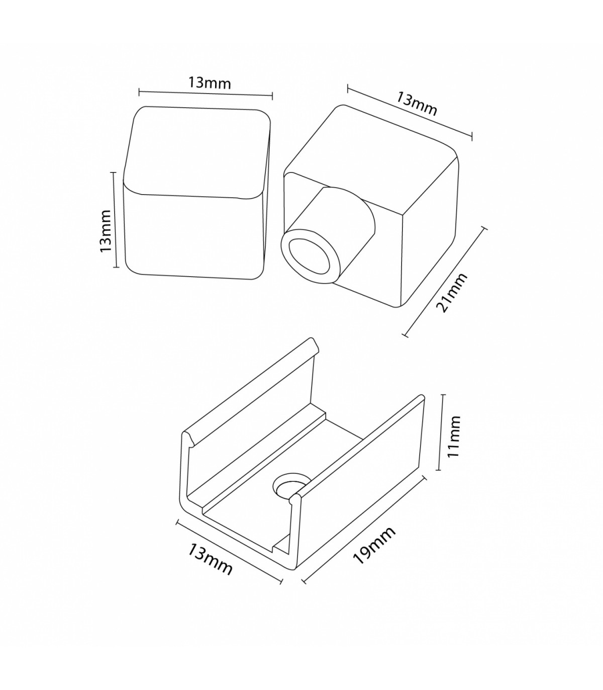 Pack Tapones y Grapas Para Tira Funda Neon Lm3973