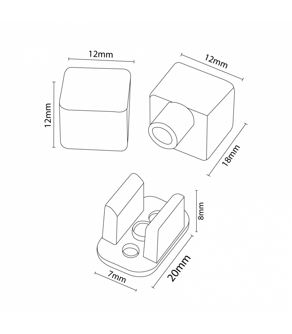 Pack Tapones y Grapas Para Tira Funda Neon Lm3985