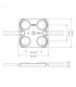 Módulo Led 1.6W 160LM 170º DC 12V IP65