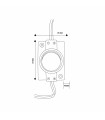 Cadena 20 Módulos 1 Led 2W 200Lm 45º 12VDC IP68