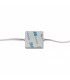 Cadena 20 Módulos 4 Led 2W 165Lm 160º 12VDC IP68