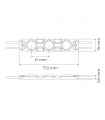 Módulo Led ECO 1W 110LM 165º DC 12V IP65