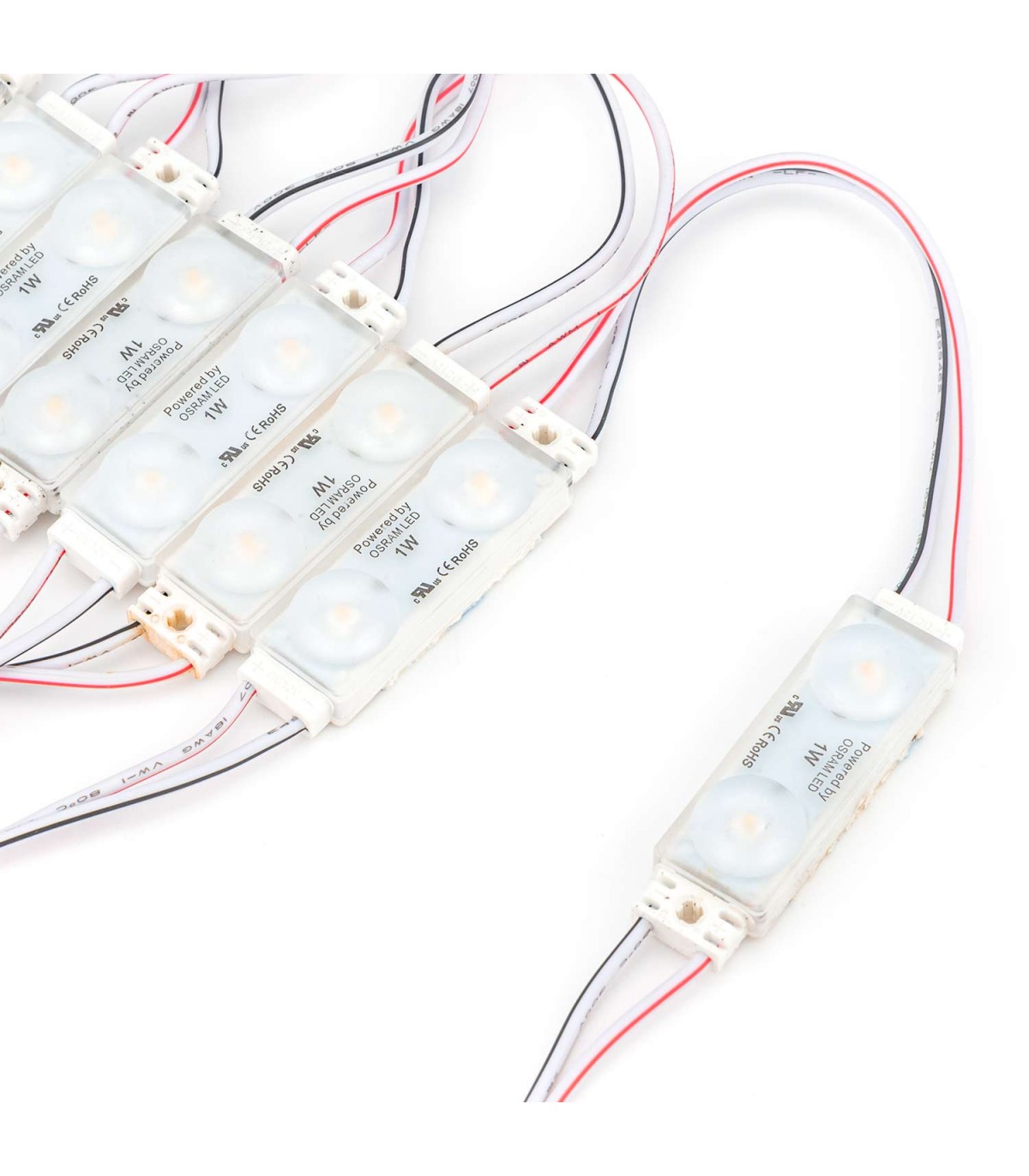 Módulo Led OSRAM 1W 100LM 170º DC 12V IP68