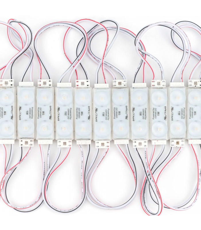 Módulo Led OSRAM 1W 100LM 170º DC 12V IP68