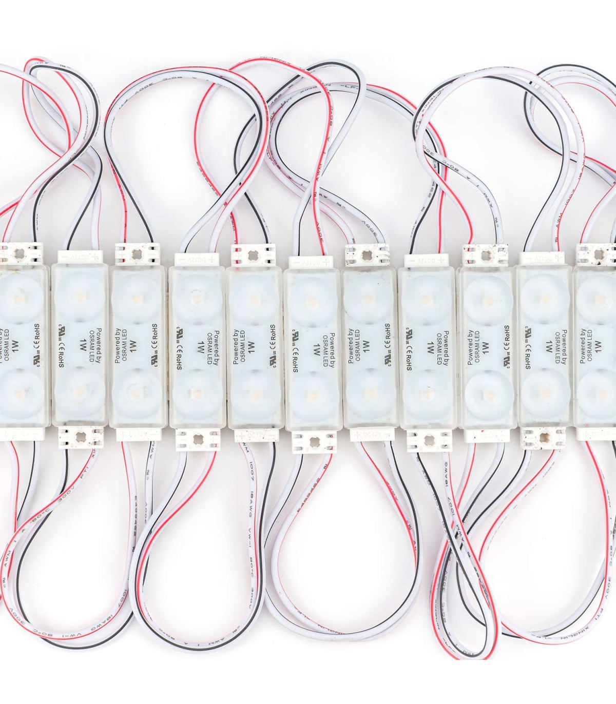 Módulo Led OSRAM 1W 100LM 170º DC 12V IP68