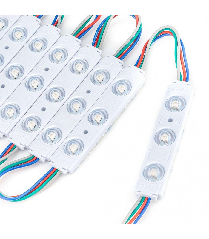 Módulo Led RGB 0.65W 30LM 160º DC 12V IP65