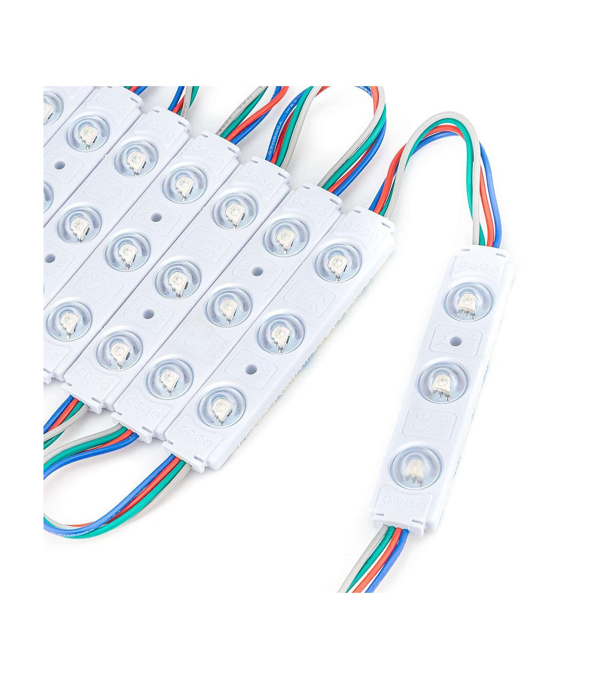 Módulo Led RGB 0.65W 30LM 160º DC 12V IP65