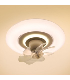Ventilador De Techo Led RAKI MOVE DC 38W 3800LM Blanco CCT