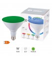 Bombilla Led PAR38 E27 15W 1200Lm IP65 Verde