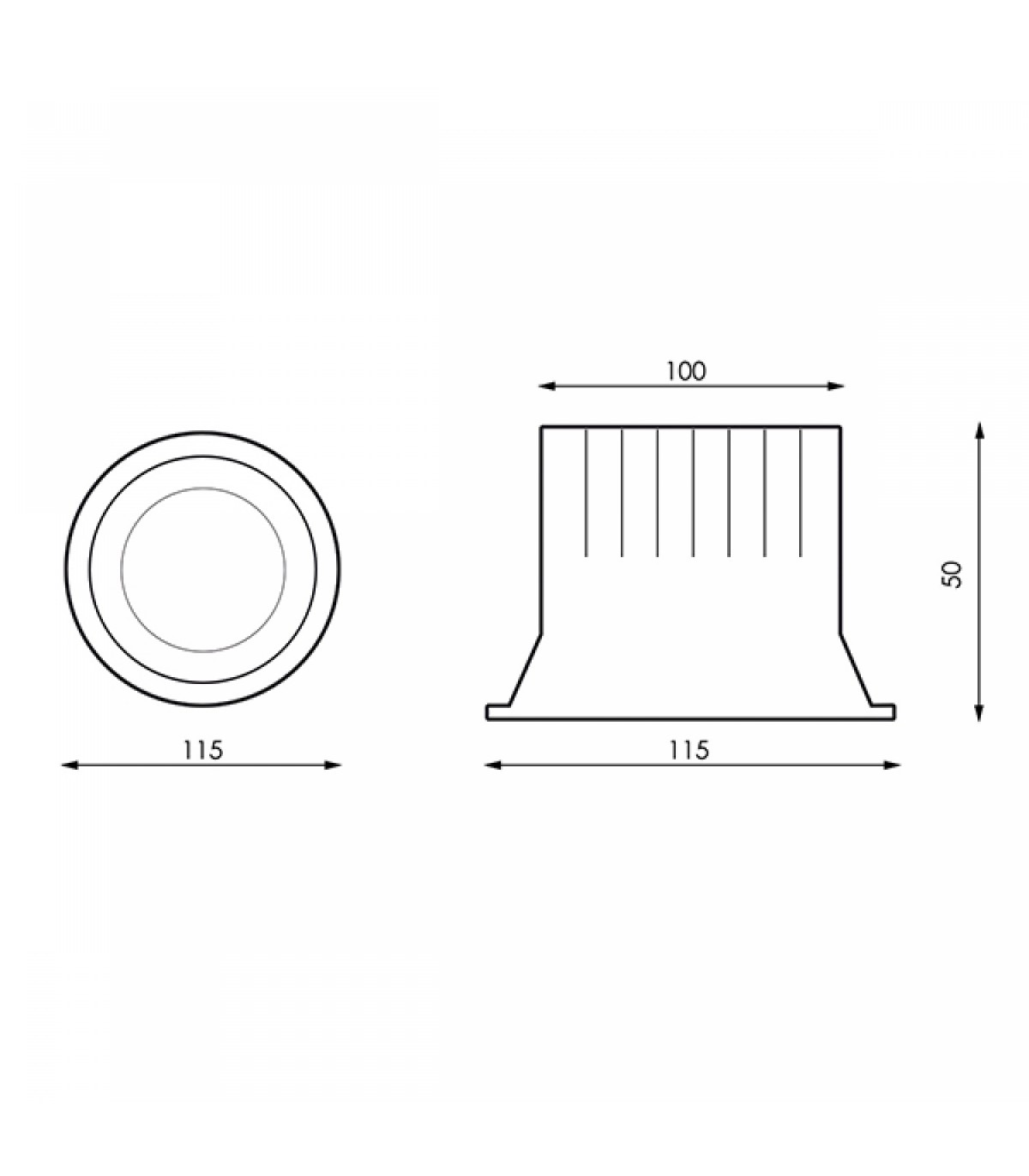 Downlight LED Luxtar 15W 1650Lm 90º IP20