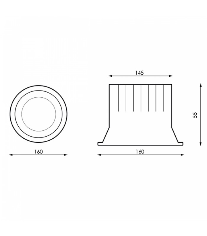 Downlight LED Luxtar 30W 3300Lm 90º IP20