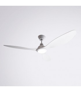 Ventilador de Techo Delfos DC 20W 2000Lm 3 Aspas Blanco 4000K