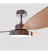 Ventilador Tulum DC Níquel 25W 2500Lm 3 Aspas Haya CCT