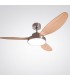 Ventilador Tulum DC Níquel 25W 2500Lm 3 Aspas Haya CCT
