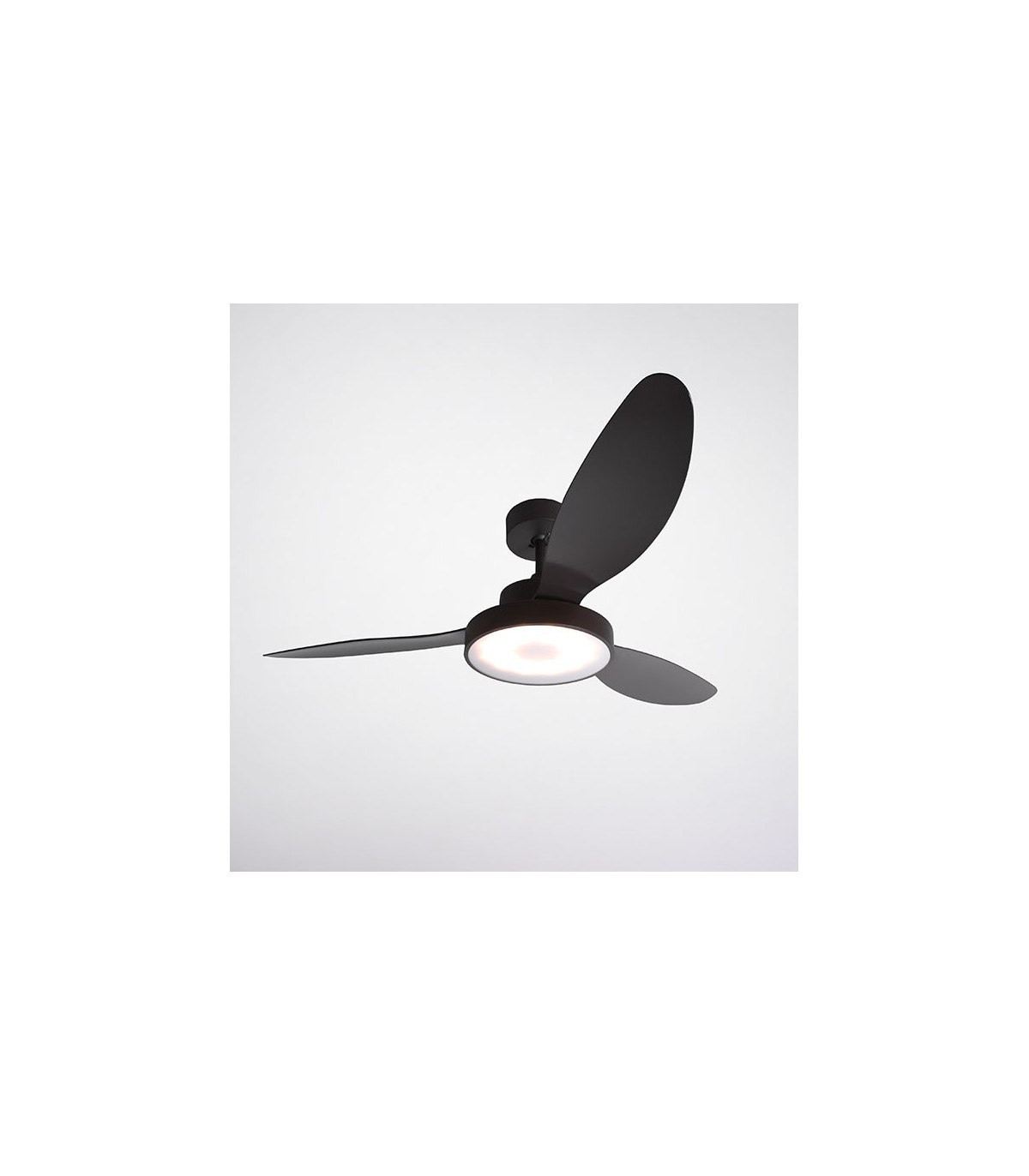 Ventilador Tulum DC 25W 2500Lm 3 Aspas Marrón CCT