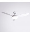Ventilador Tulum DC 25W 2500Lm 3 Aspas Blanco CCT
