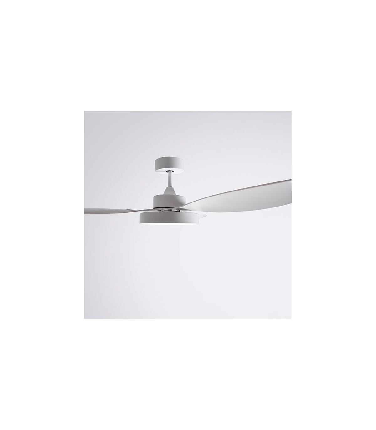 Ventilador Tulum DC 25W 2500Lm 3 Aspas Blanco CCT