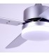 Ventilador Kenia DC Plata 18W 1800Lm 4 Aspas Reversibles Plata / Haya CCT