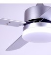 Ventilador Kenia DC Plata 18W 1800Lm 4 Aspas Reversibles Plata / Haya CCT