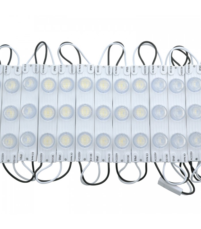 Cadena 20 Módulos 3 Led 3W 280Lm 55º 220VAC IP65