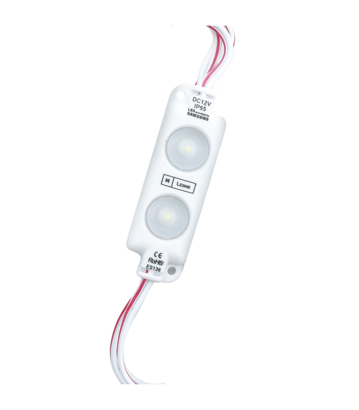 Cadena 20 Módulos 2 LED 1W 110Lm 160º 12VDC IP65