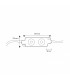 Cadena 20 Módulos 2 LED 1W 110Lm 160º 12VDC IP65