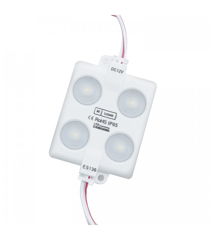 Cadena 20 Módulos 4 LED 2W 220Lm 160º 12VDC IP65