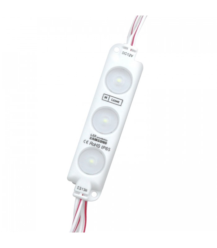 Cadena 20 Módulos 3 LED 1W 120Lm 160º 12VDC IP65