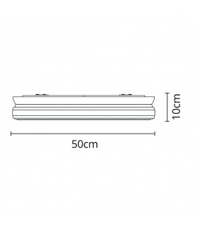 Plafón LED Titán Negro 72W 6480Lm IP20 CCT