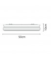 Plafón LED Titán Negro 72W 6480Lm IP20 CCT