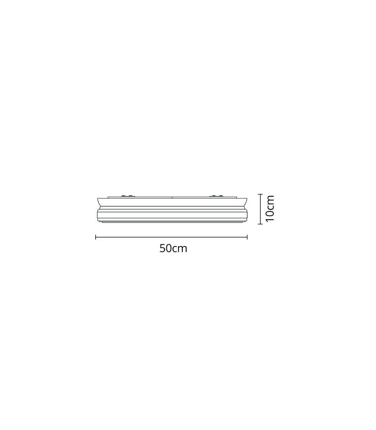 Plafón LED Titán Negro 72W 6480Lm IP20 CCT