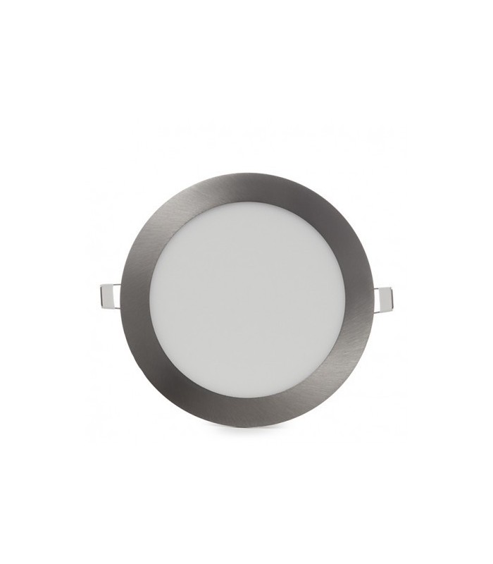Downlight LED 20W 2.000Lm 120º IP40 Redondo Niquel Satín
