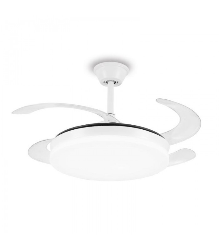 Ventilador LED Isabella-L APP DC 72W 4 aspas 8000Lm Blanco CCT