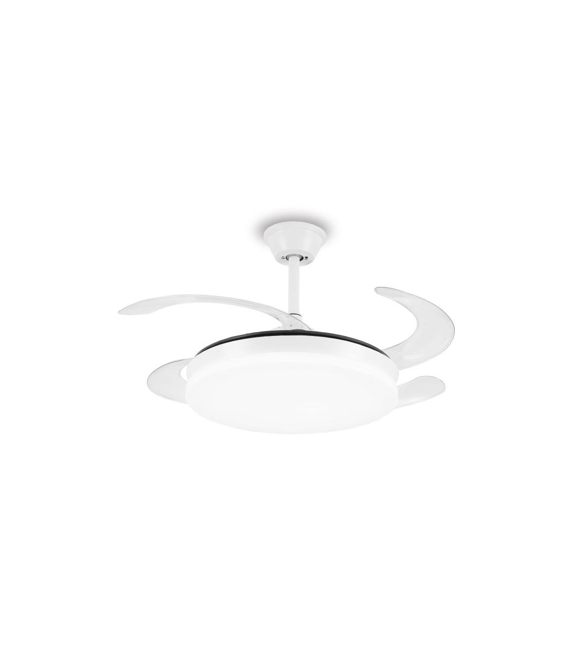 Ventilador LED Isabella-L APP DC 72W 4 aspas 8000Lm Blanco CCT