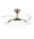 Ventilador LED Isabella-L APP DC 72W 4 aspas 8000Lm Cuero CCT