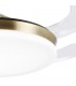 Ventilador LED Isabella-L APP DC 72W 4 aspas 8000Lm Cuero CCT