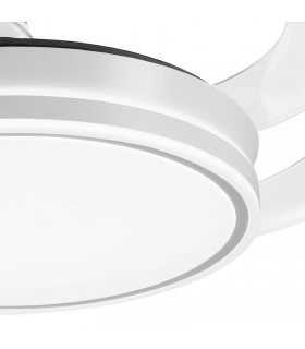 Ventilador LED Ambra-L APP DC 72W 4 aspas 8000Lm Blanco CCT